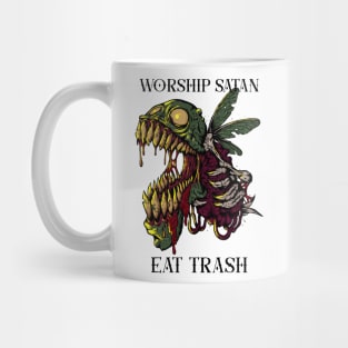 Infernal Devotion: Beelzebub's Reverence Through the Conquest of Trash Mug